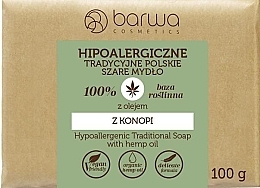 Düfte, Parfümerie und Kosmetik Traditionelle Seife mit Hanföl - Barwa Hypoallergenic Traditional Soap With Hemp Oil
