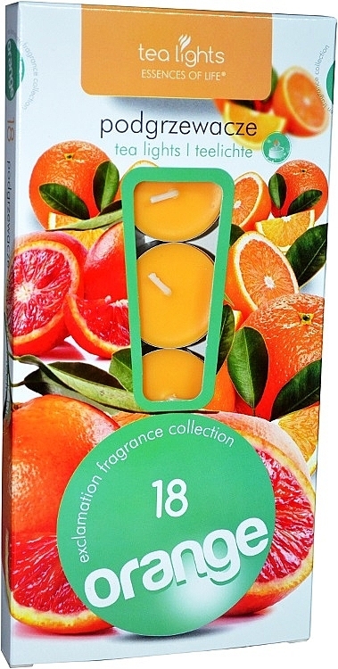 Teelichter Orange 18 St. - Admit Tea Light Essences Of Life Candles Orange — Bild N1