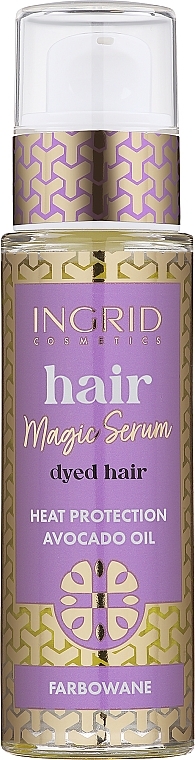 Wärmeschutzserum für das Haar mit Avocadoöl - Ingrid Cosmetics Vegan Hair Serum Avocado Oil — Bild N1