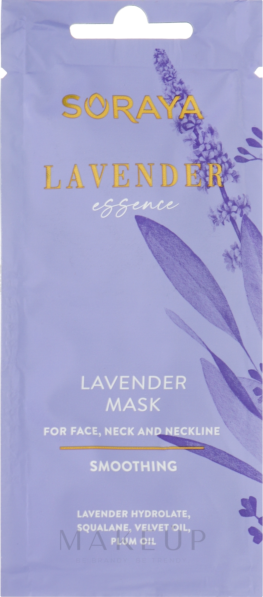 Beruhigende Anti-Aging Maske für Gesicht, Hals und Dekolleté mit Lavendelextrakt - Soraya Lavender Essence — Bild 8 ml