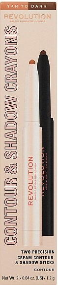 Make-up Set - Makeup Revolution Contour & Shadow Crayons (Konturenstift + Lidschattenstift 2x1,2g)  — Bild N3
