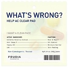 Reinigungspads für problematische Haut  - Frudia What's Wrong Help AC Clear Pad  — Bild N1