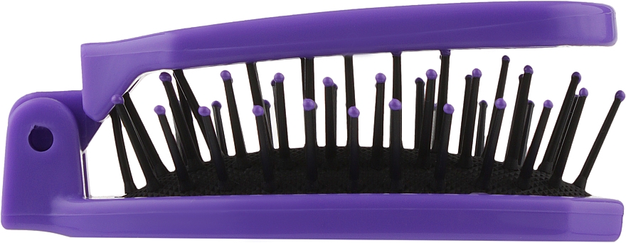Haarbürste mit Spiegel 499426 violett - Inter-Vion — Bild N3