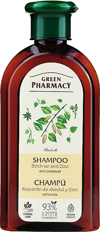 Shampoo gegen Schuppen mit Birkenknospen und Rizinusöl - Green Pharmacy