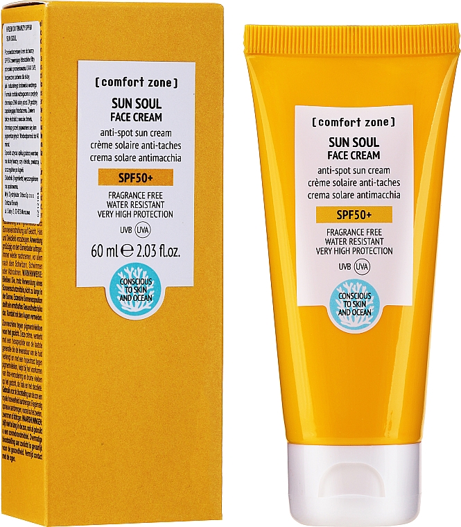 Sonnenschutzcreme gegen Pigmentflecken SPF 50+ - Comfort Zone Sun Soul Face Cream SPF50+ — Bild N1