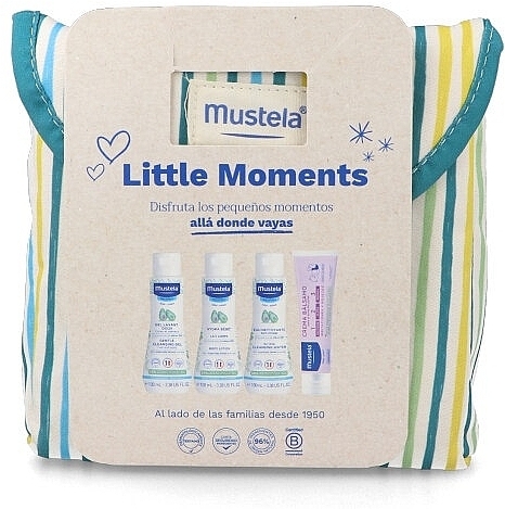 Set 5 St. - Mustela Bebe Little Moments Neceser Rayas Set  — Bild N1