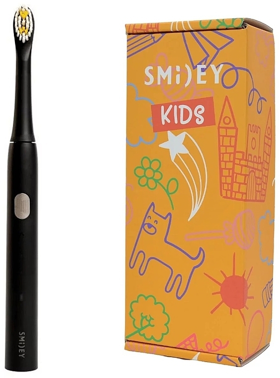 Elektrische Schallzahnbürste für Kinder schwarz - Smiley Light Kids  — Bild N1