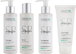 Kombinations-Skin-Set - Strictly Professional SP Skincare (cleanser/150ml + toner/150ml + moisturiser/150ml + mask/100ml) — Bild N2