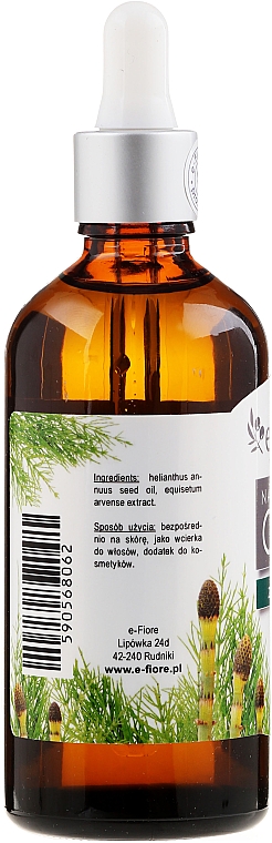 Natürliches Schachtelhalmöl - E-Flore Natural Horsetail Macerate Sunflower Oil — Bild N2