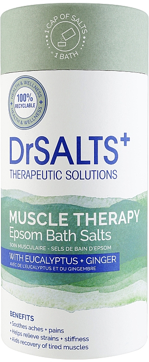 Badesalz mit Eukalyptus und Ingwer - Dr Salts+ Therapeutic Solutions Muscle Therapy Dead Sea Bath Salts (in Dose) — Bild N1