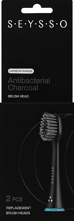 Zahnbürstenkopf für elektrische Zahnbürste 2 St. - Seysso Carbon Antibacterial — Bild N1