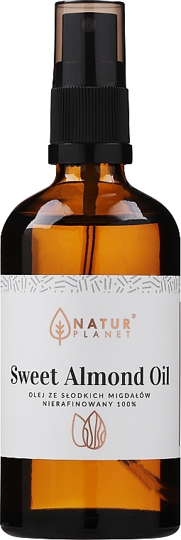 Unraffiniertes Süßmandelöl - Natur Planet Sweet Almond Oil 100% — Bild N1