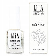 Düfte, Parfümerie und Kosmetik Aufhellender Nagellack - Mia Cosmetics Paris 2 In 1 Bright Look