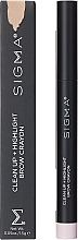 Düfte, Parfümerie und Kosmetik Highlighter-Stift für Augenbrauen - Sigma Beauty Clean Up +Highlight Brow Crayon