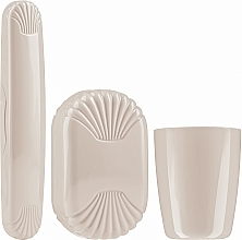 Zahnbürsten-Set - Sanel Comfort II (Zahnputzbecher 1 St. + Zahnbürstenetui 1 St. + Seifendose 1 St.)  — Bild N1
