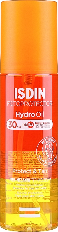 Zwei-Phasen-Körperöl mit Sonnenschutz SPF30+ - Isdin Fotoprotector Hydro Oil SPF 30+ — Bild N1