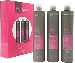 Haarpflegeset - Eva Professional E-line Colour Pack (Haarshampoo 300ml + Conditioner 300ml + Haarcreme 300ml) — Bild N1