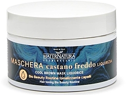 Düfte, Parfümerie und Kosmetik Tonisierende Haarmaske - MaterNatura Cool Brown Mask