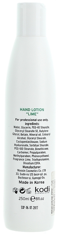 Handlotion Limette - Kodi Professional Hand Lotion Lime — Bild N2