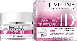 Tagescreme für das Gesicht SPF 25 - Eveline Cosmetics White Prestige 4D Intensive Whitening Day Cream SPF 25 — Bild N1