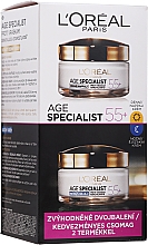 Düfte, Parfümerie und Kosmetik Gesichtspflegeset - L'Oreal Paris Age Expert 55+ (Tagescreme 50ml + Nachtcreme 50ml)