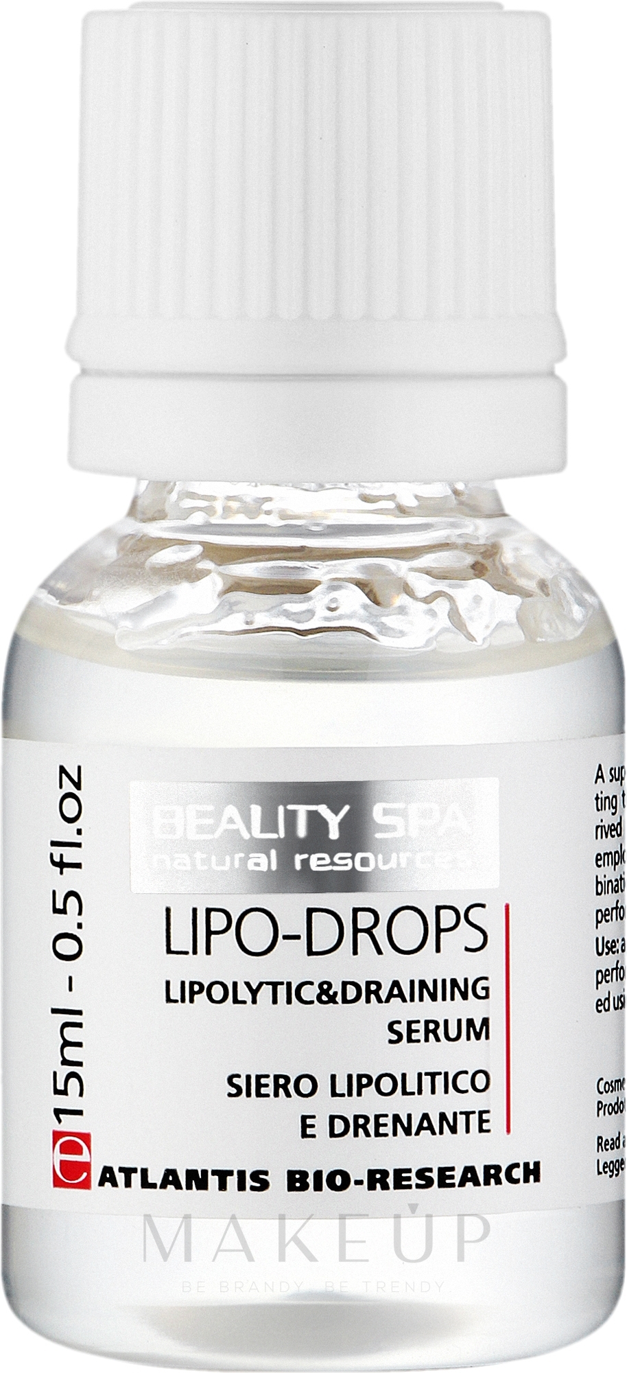 Lipolytisches Drainageserum für Gesicht und Körper - Beauty Spa Atlantis Lipo-Drops  — Bild 5 x 15 ml