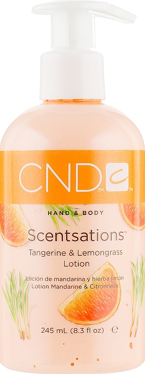 Feuchtigkeitsspendende Hand- und Körperlotion Mandarine & Zitronengras - CND Creative Scentsations Tangerine & Lemongrass