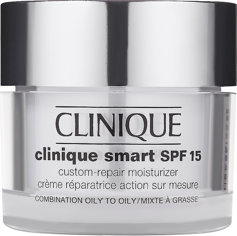 Reparierende und feuchtigkeitsspendende Gesichtscreme für Misch- bis fettige Haut SPF 15 - Clinique Smart Custom-Repair Moisturizer SPF15 — Bild N1