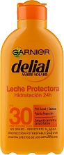 Feuchtigkeitsspendende Sonnenschutzmilch SPF 30 - Garnier Ambre Solaire Delial Protective Moisturizing Milk SPF30 — Bild N1