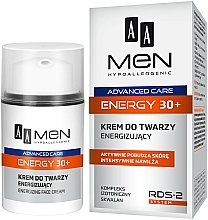 Düfte, Parfümerie und Kosmetik Intensiv feuchtigkeitsspendende und energetisierende Gesichtscreme für Männer 30+ - AA Men Advanced Care Energy 30+ Face Cream Energizing