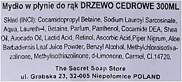 Flüssige Handseife mit Zedernholz - Soap&Friends Liquid Soap — Bild N2