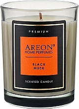 Düfte, Parfümerie und Kosmetik Duftkerze - Areon Home Perfumes Premium Black Musk Scented Candle 