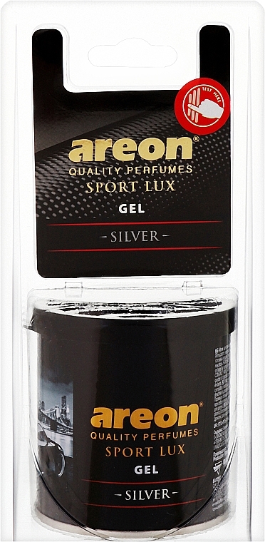 Gel-Lufterfrischer Silver - Areon Gel Can Sport Lux Blister Silver — Bild N1