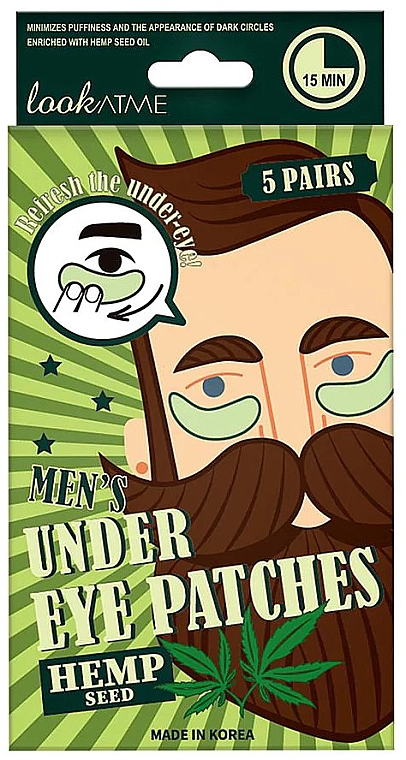 Gelpatches für Männer unter den Augen - Look At Me Hemp Seed Men's Under Eye Patches — Bild N1