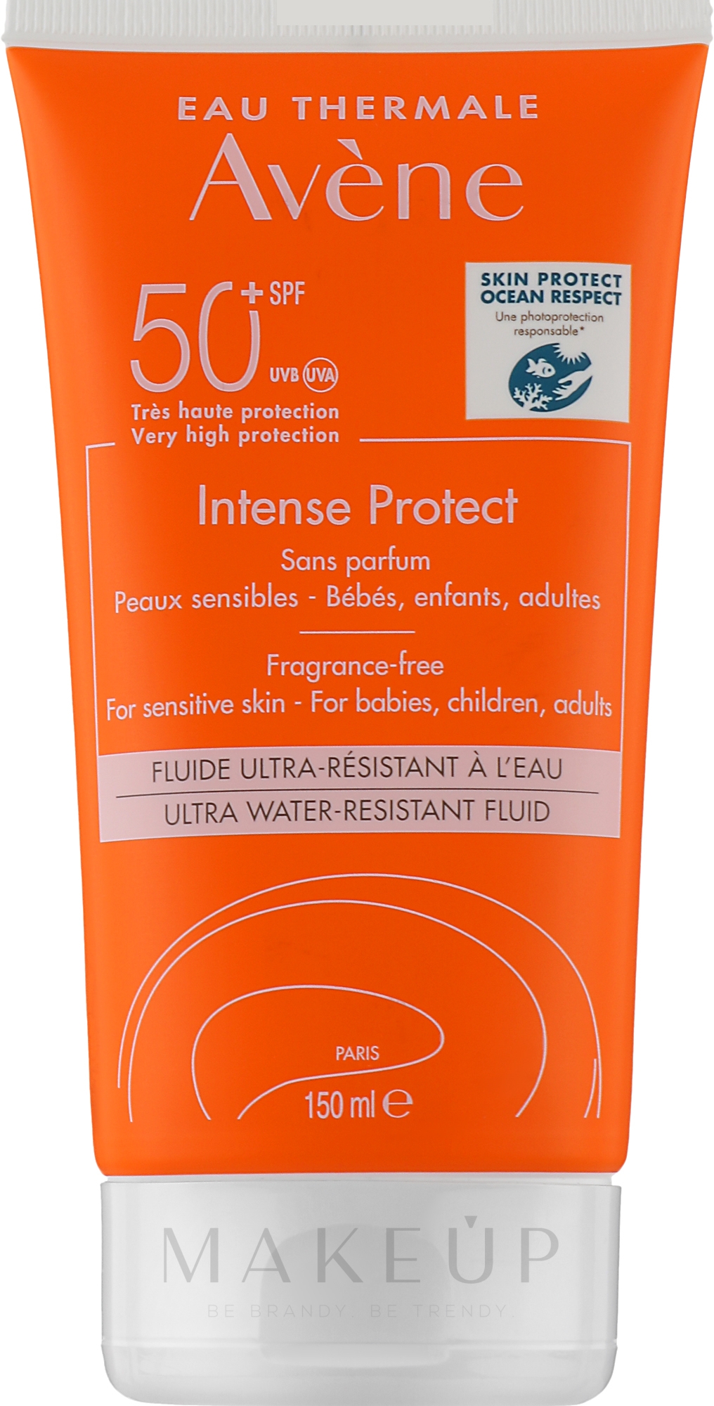 Feuchtigkeitsspendendes Sonnenschutz-Fluid - Avene Sun Intense Protect SPF 50+ — Bild 150 ml