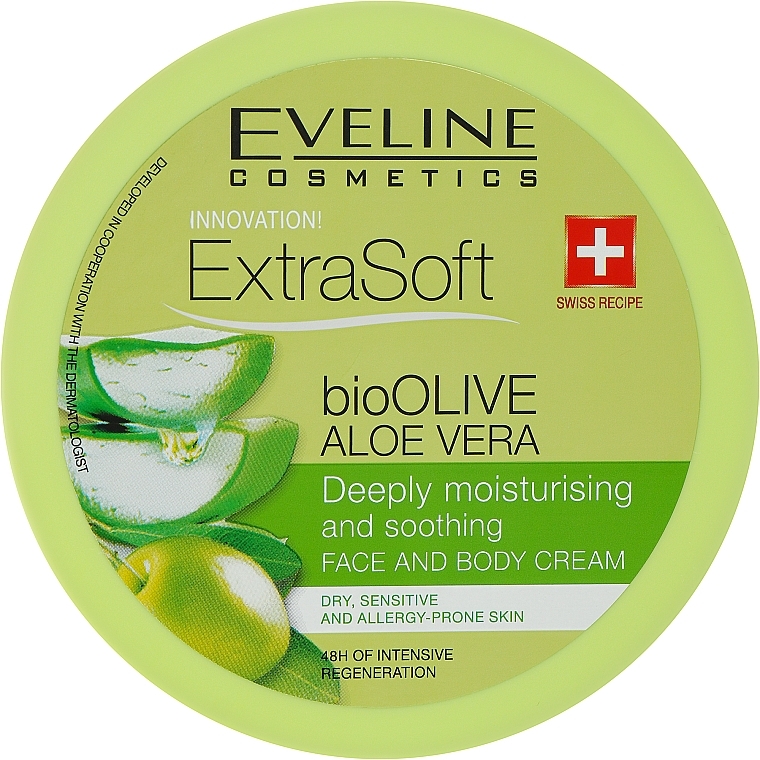 Körpercreme - Eveline Cosmetics Extra Soft Oliwka Aloes Cream