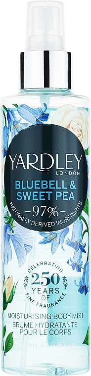 Yardley Bluebell & Sweet Pea - Feuchtigkeitsspendender parfümierter Körpernebel — Bild N1