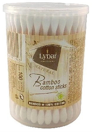 Wattestäbchen 100 St. - Mattes Lybar Bamboo Cotton Sticks — Bild N1