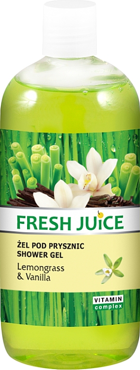 Duschgel "Zi­t­ro­nen­gras & Va­nil­le" - Fresh Juice Sexy Mix Lemongrass & Vanilla
