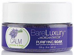 Peeling für Hände und Füße Lavendel und Salbei - Morgan Taylor Bare Luxury Calm Lavender & Sage Purifying Soak — Bild N1
