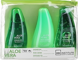 Körperpflegeset - IDC Institute Aloe Vera Travel Pack (Duschgel 80ml + Körperlotion 80ml + sooth gel/80 ml)  — Bild N2