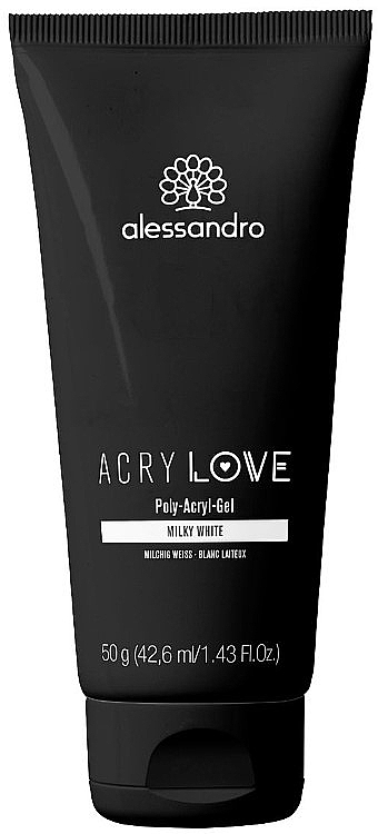 Polyacryl-Nagelgel - Alessandro International AcryLove Poly-Acryl-Gel Milky White (Tube)  — Bild N1