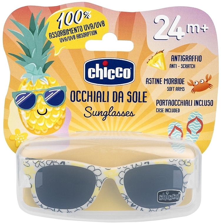 Sonnenbrillen für Kinder ab 2 Jahren weiß - Chicco Sunglasses White 24M+ — Bild N2