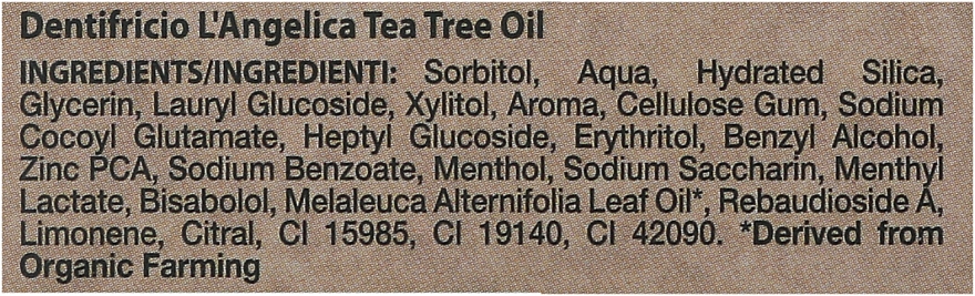 Zahnpasta mit Teebaumöl - L'Angelica — Bild N3