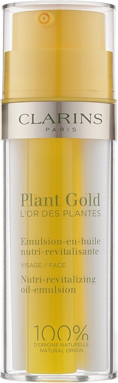 Nährende und revitalisierende Öl-Emulsion für das Gesicht mit blauem Orchideenöl - Clarins Plant Gold Nutri-Revitalizing Oil-Emulsion — Bild N1