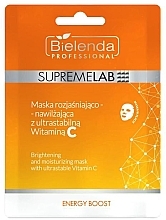 Aufhellende und feuchtigkeitsspendende Maske mit ultrastabilem Vitamin C - Bielenda Professional Supremelab Energy Boost — Bild N1
