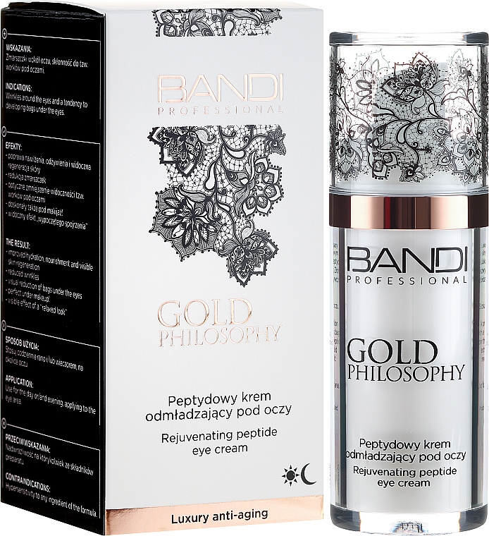 Verjüngende Augenkonturcreme mit Peptiden - Bandi Professional Gold Philosophy Rejuvenating Peptide Eye Cream — Bild N1