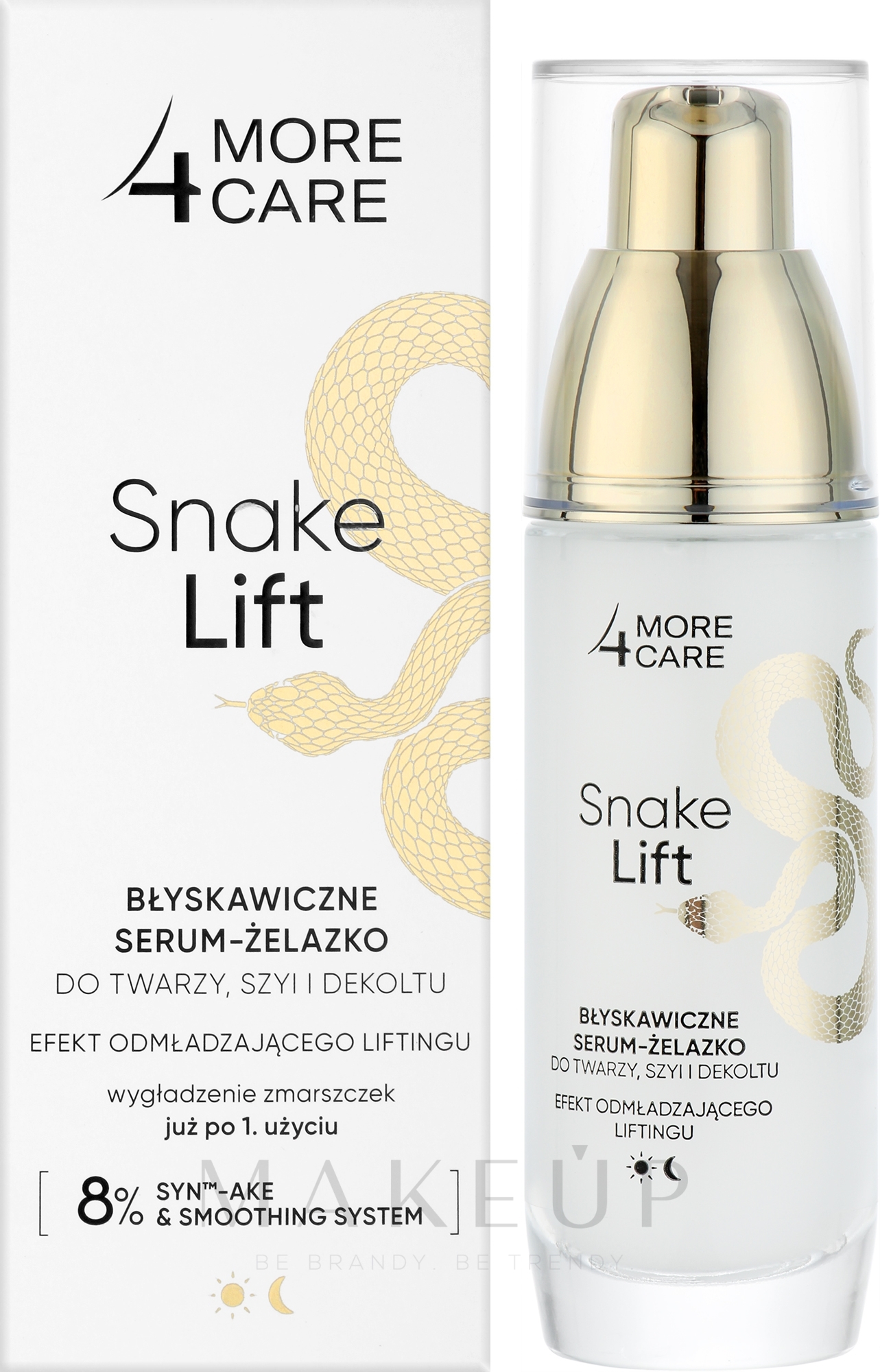 Serum für Gesicht, Hals und Dekolleté - More4Care Snake Lift Instant Serum — Bild 35 ml