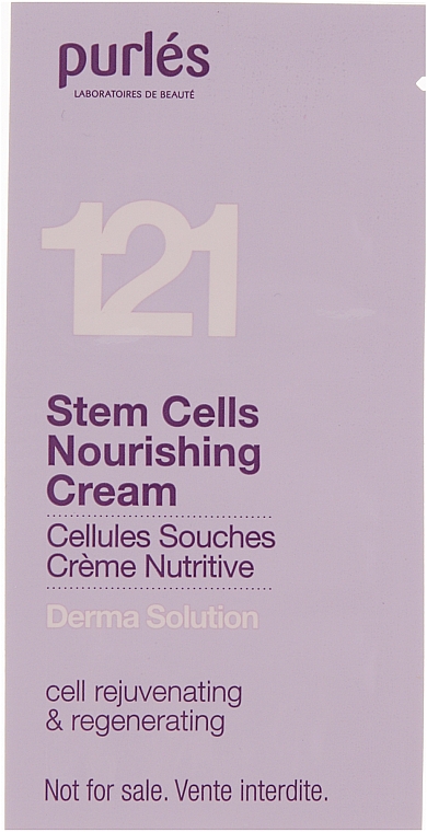 GESCHENK! Creme mit pflanzlichen Stammzellen - Purles 121 Stem Cells Nourishing Cream (Probe)  — Bild N1