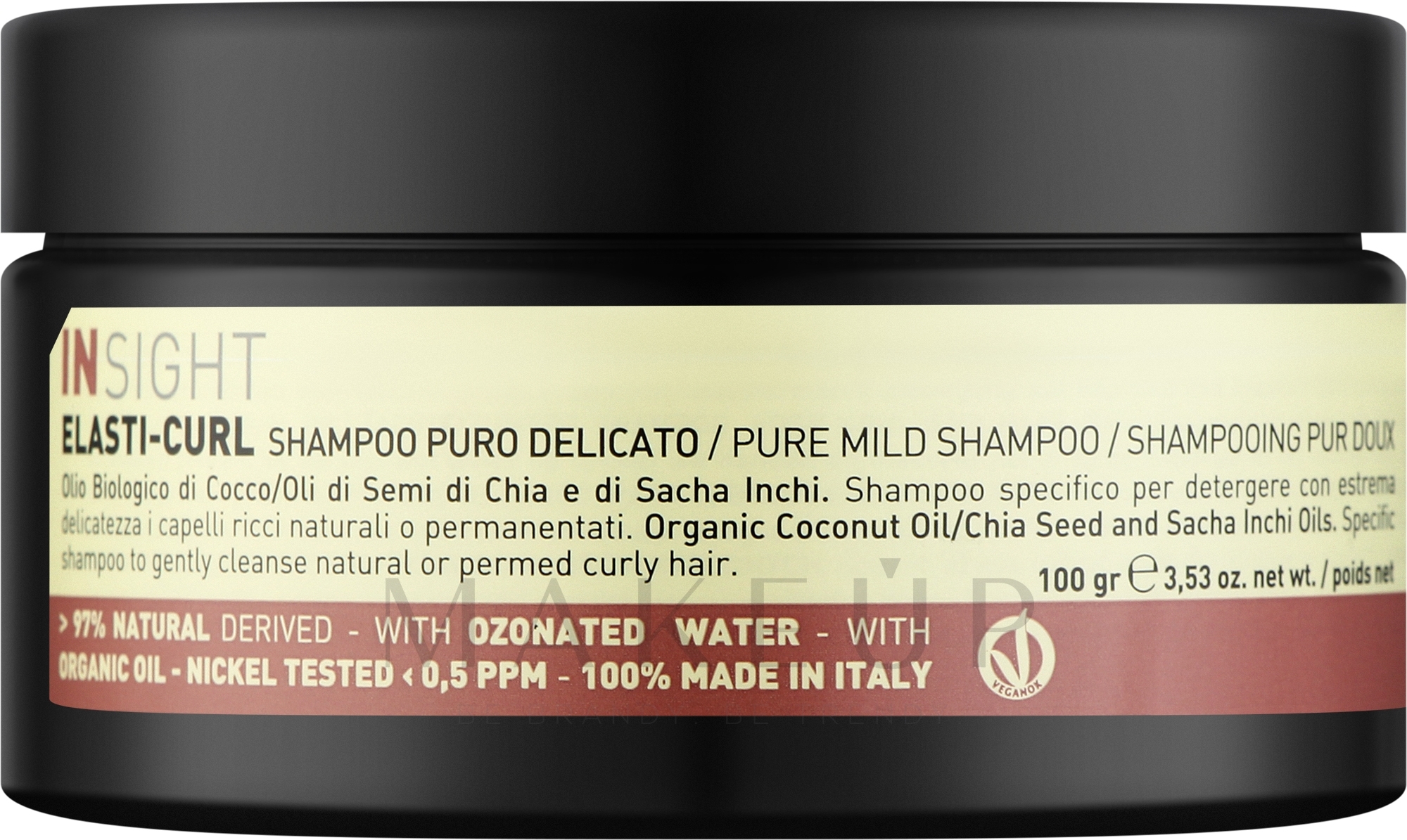 Mildes Shampoo für lockiges Haar - Insight Elasti-Curl Pure Mild Shampoo — Bild 100 g